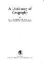 Dictionary of geography