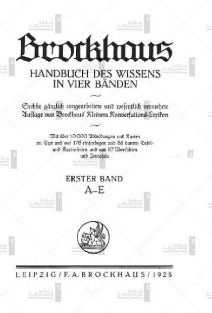  Brockhaus Handbook of Knowledge - V. 1