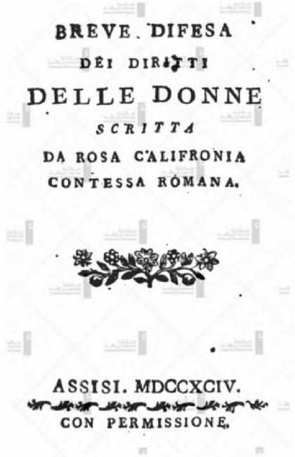  Brief defence of women's rights