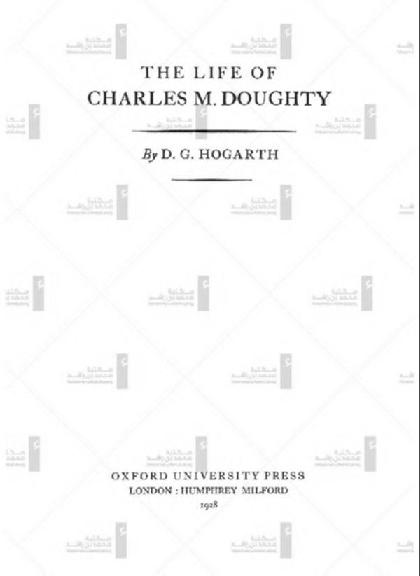  The life of Charles M. Doughty