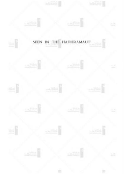 Seen in the Hadhramaut