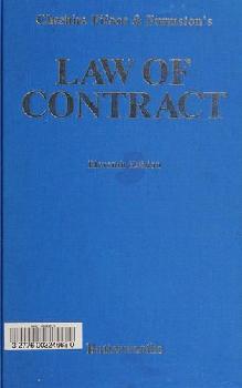  Cheshire, Fifoot, and Furmston's Law of contract