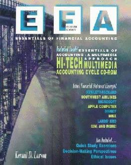  Essentials of financial accounting : information for business decisions