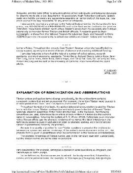  A history of modern Tibet