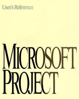 Microsoft Project : version 3.0 for Apple Macintosh series or Windows series, business project planning system