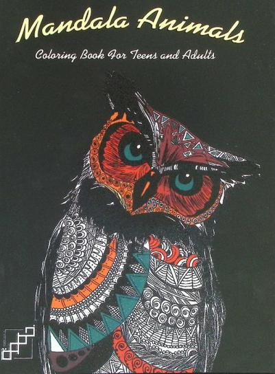  Mandala animals : coloring book for teens and adults