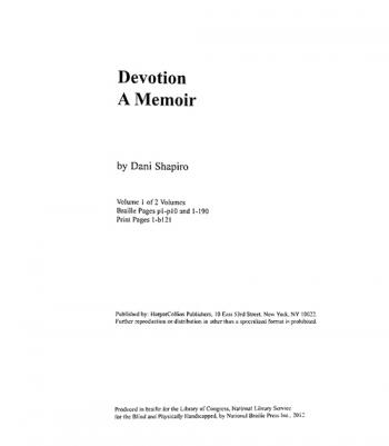 Devotion : a memoir