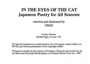  In the eyes of the cat : Japanese poetry for all seasons