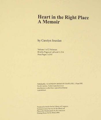  Heart in the right place