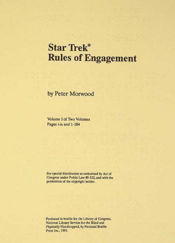  Rules of engagement