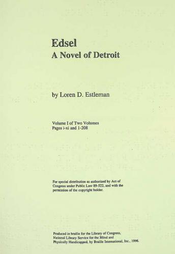 Edsel : a novel of Detroit