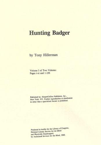  Hunting badger