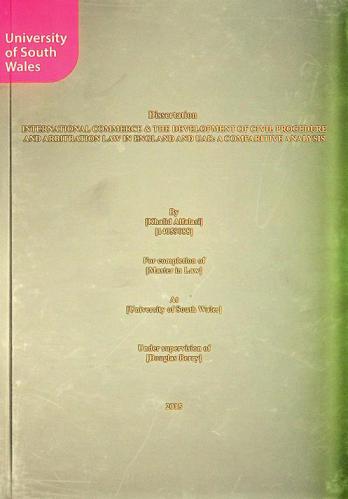  International commerce & the development of civil procedure and arbitration law in England and UAE : a comparative analysis