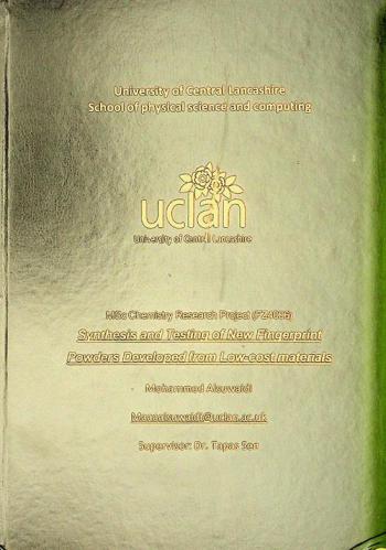  Synthesis and testing of new fingerprint powders developed from low-cost materials