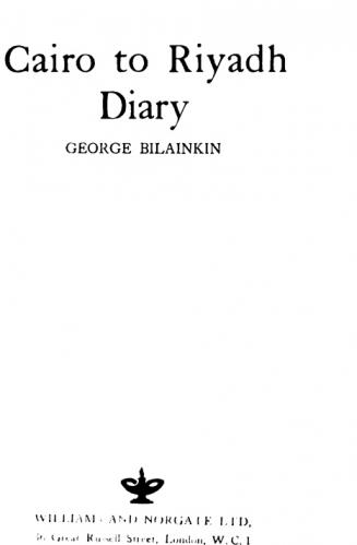  Cairo to Riyadh diary