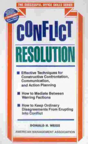  Conflict resolution