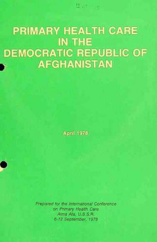  Primary health care in the Democratic Republic of Afghanistan