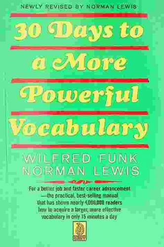 30 days to a more powerful vocabulary