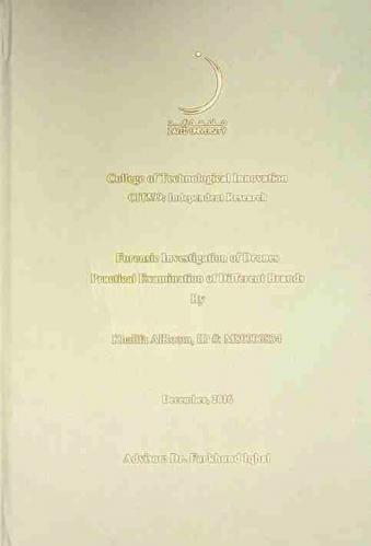  Forensic investigation of drones practical examination of different brands