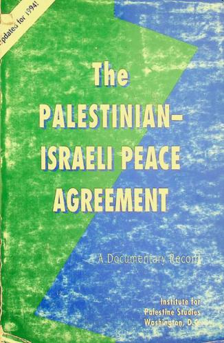  The Palestinian-Israeli peace agreement : a documentary record