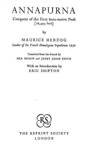  Annapurna, conquest of the first 8000-metre peak (26, 493 feet)