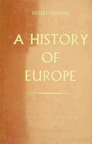  A history of Europe : from the invasions to the XVI century