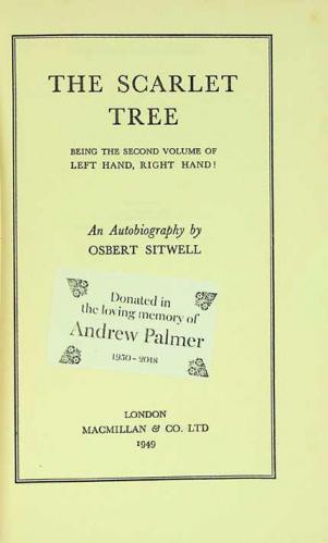 The scarlet tree : being the second volume of Left hand, right hand!, an autobiography