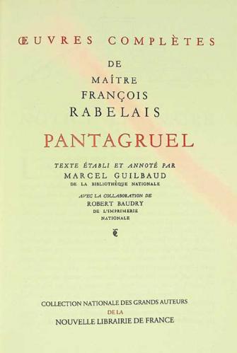  Œuvres complètes de maître François Rabelais
