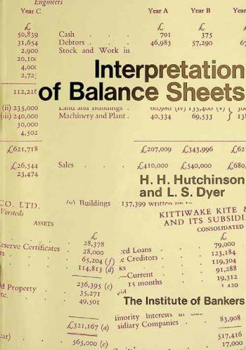  Interpretation of balance sheets