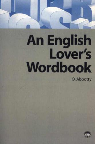  An english lover's wordbook