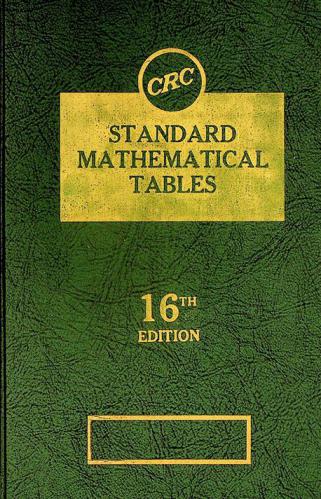  CRC standard mathematical tables