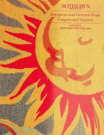  European and Oriental rugs, carpets and textiles : day of sale Wednesday, 27th April 1994 ...