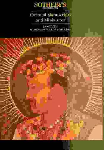  Oriental manuscripts and miniatures : day of sale : Wednesday, 18th October, 1995 ...