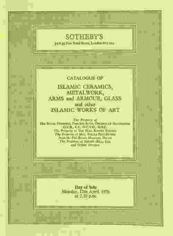  Islamic ceramics, metalwork, arms and armour, glass, Qajar enamels and other Islamic works of art from Iran, Egypt, Turkey, Syria, Mesopotamia and India