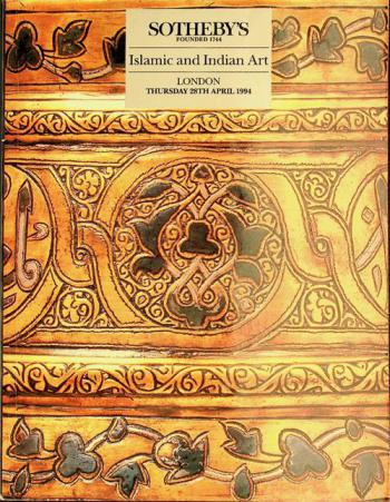  Islamic art and Indian, Himalayan and South-East Asian art : the property of Sir Robert and Lady Warner, Mr D. Middelhoek, the Quelquejay Collection and other owners : 28th April 1994