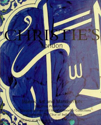  Islamic art and manuscripts : including property from the Theodor Sehmer and Heidi Vollmoeller collections and including the Clive of India Treasure : Tuesday 27 April 2004