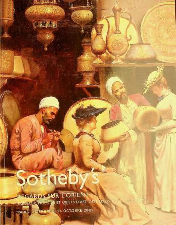  Regards sur l'Orient : tableaux, mobilier et objets d'art orientalistes et africanistes, Paris Mercredi 24 October 2007