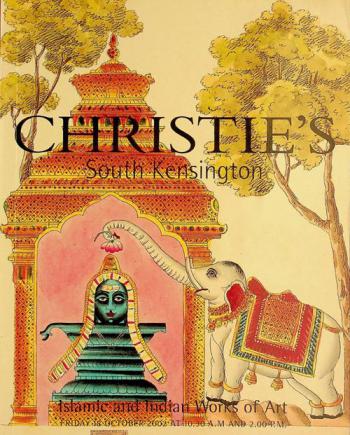  Islamic and Indian works of art : auction Friday 18 October 2002, 10.30 am .. London