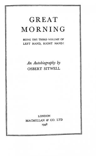 Great morning! : being the third volume of Left hand, right hand !