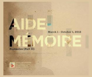  Aide-memoire : footnotes March 1-October 1, 2015 = مفكرة : هوامش مارس 1-أكتوبر 1، 2015