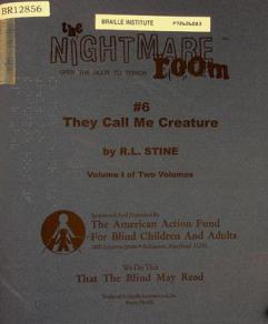  They call me creature