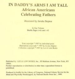  In daddy's arms I am tall : African Americans celebrating fathers