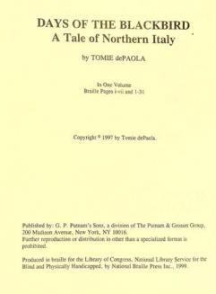  Days of the blackbird : a tale of northern Italy