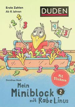  Mein Miniblock mit Rabe Linus : Erste Zahlen