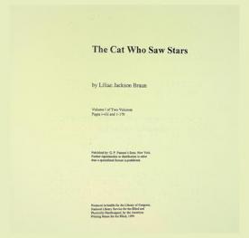  The cat who saw stars