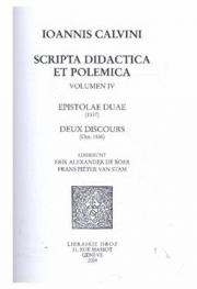 Ioannis Calvini Scripta didactica et polemica