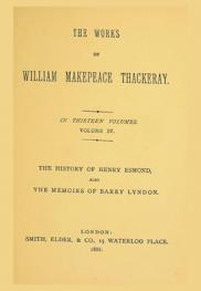  The works of William Makepeace Thackeray