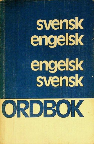  Svensk-engelsk ordbook