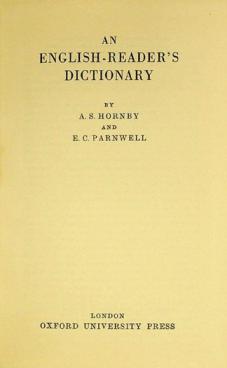  An English-reader's dictionary