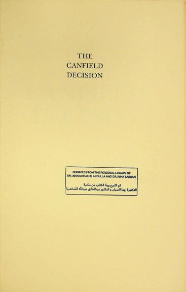  The canfield decision